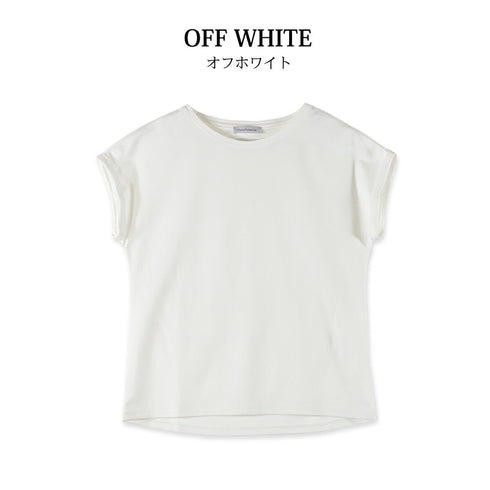 【日本製】 tシャツ レディース 半袖 インナー 柔らかい 薄手 無地 ショートスリーブ ネイビー(FL23SS-21W-na)